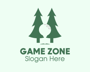 Player - Pine Forest Golf logo design