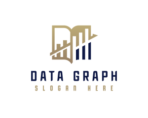 Book Graph Chart logo design