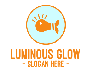 Illumination - Light Bulb Fish logo design