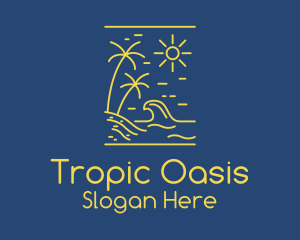 Tropic - Coastal Beach Surf logo design