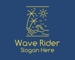 Surf - Coastal Beach Surf logo design