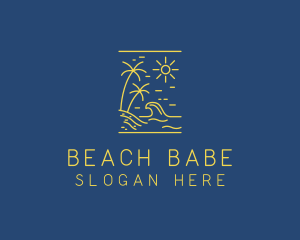 Coastal Beach Surf logo design