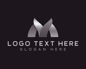 Startup Marketing Letter M logo design