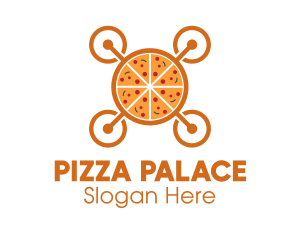 Pizza - Pizza Food Drone logo design