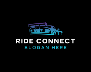 Rideshare - Sports Car Auto Vehicle logo design