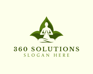 Yoga Human Meditation logo design