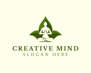 Yoga Human Meditation logo design