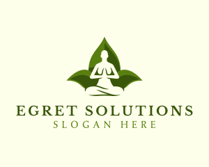 Yoga Human Meditation logo design