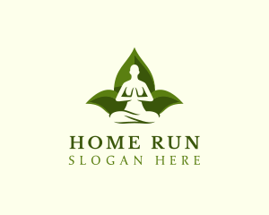 Yoga Human Meditation logo design