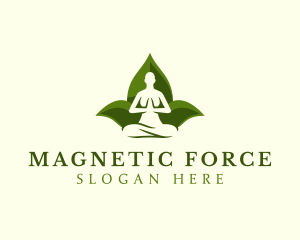 Yoga Human Meditation logo design