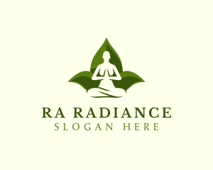 Yoga Human Meditation logo design