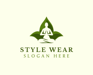 Yoga Human Meditation logo design