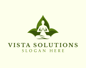 Yoga Human Meditation logo design