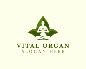 Yoga Human Meditation logo design