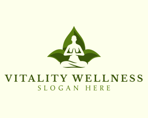 Yoga Human Meditation logo design