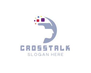 Team - Crescent Pixel VR Goggles logo design