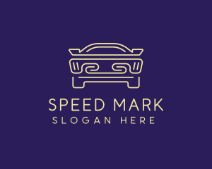 Sports Car Outline logo design