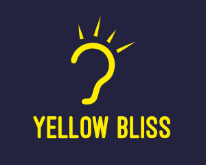 Yellow Ear Listening logo design