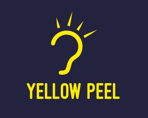 Yellow Ear Listening logo design