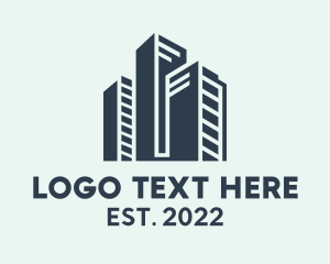 Blue - Skyscraper Hotel Contractor logo design