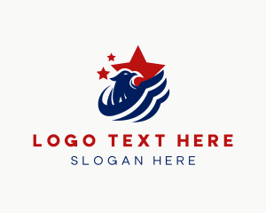 Republican - American Eagle Star logo design