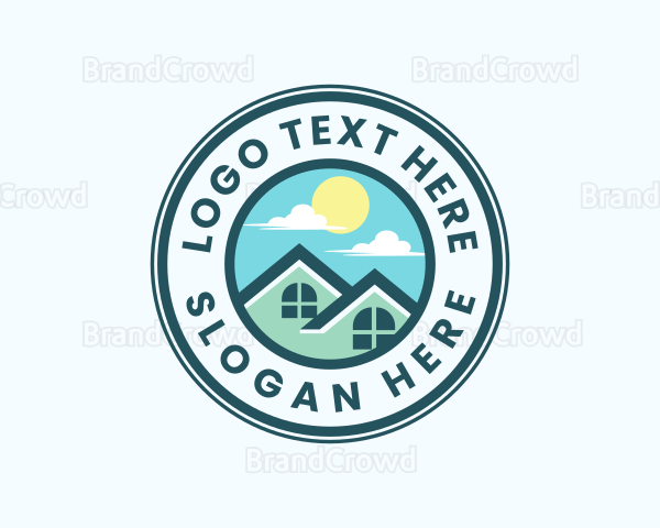 Residential Property House Roofing Logo