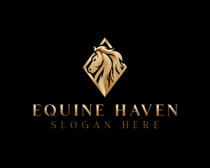 Stallion Horse Equestrian logo design