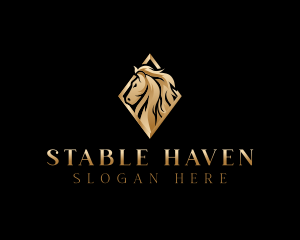 Stallion Horse Equestrian logo design