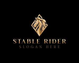 Horseman - Stallion Horse Equestrian logo design