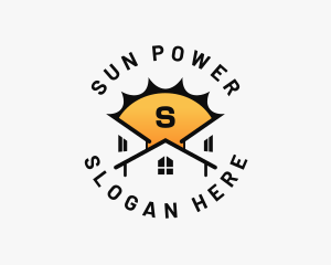 Sun House Roofing logo design