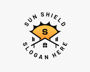 Sun House Roofing logo design