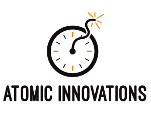 Time Clock Bomb logo design