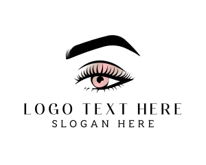 Eyebrows - Eye Makeup Beauty logo design
