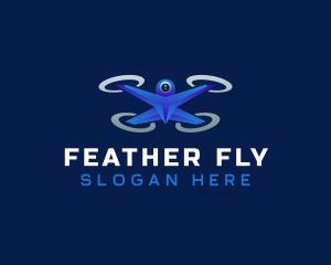 Flying Drone Camera logo design