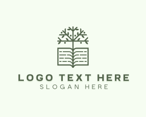 Tutoring - Publishing Book Tree logo design