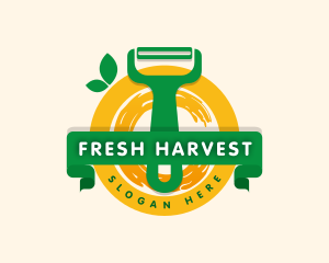 Fruit - Citrus Fruit Peeler logo design