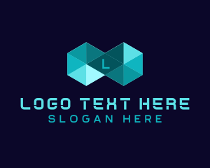 Typography - Geometric Programming Software logo design