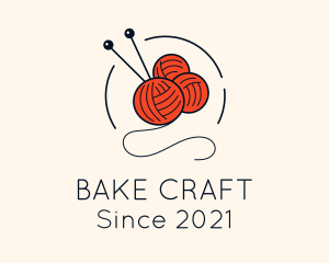 Crochet Yarn Craft logo design