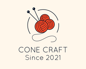 Crochet Yarn Craft logo design