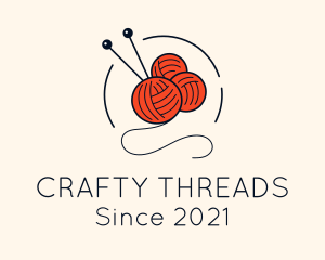 Crochet Yarn Craft logo design