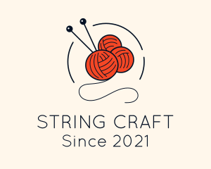 Crochet Yarn Craft logo design