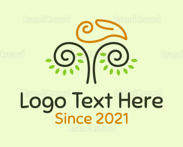 Bird Beak Tree Logo