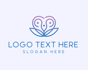 Bloom - Abstract Flower Heart logo design