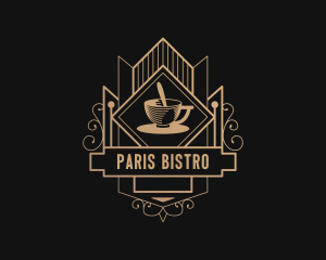 High End Gourmet Coffee Shop logo design