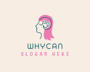Healing - Human Brain Psychology logo design