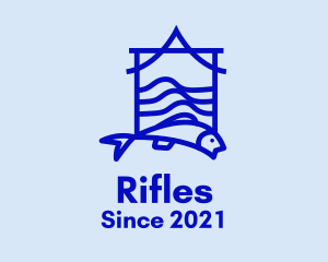 Fish Restaurant Buffet logo design