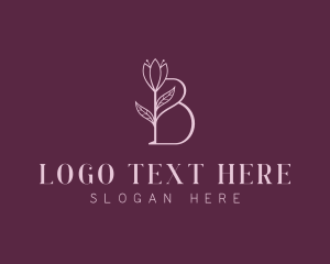 Botanist - Beauty Floral Letter B logo design