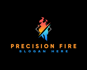 Fire Ice Ventilation logo design