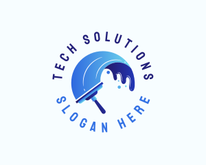 Cleaning Wiper Squeegee Logo