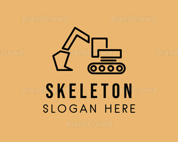 Construction Excavation Digger Logo